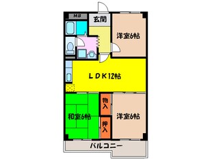 ｸﾞﾗﾝﾃﾞｨ-ﾙ小山の物件間取画像